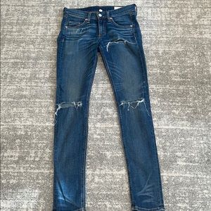 WOMENS RAG & BONE SKINNY JEANS SIZE 24